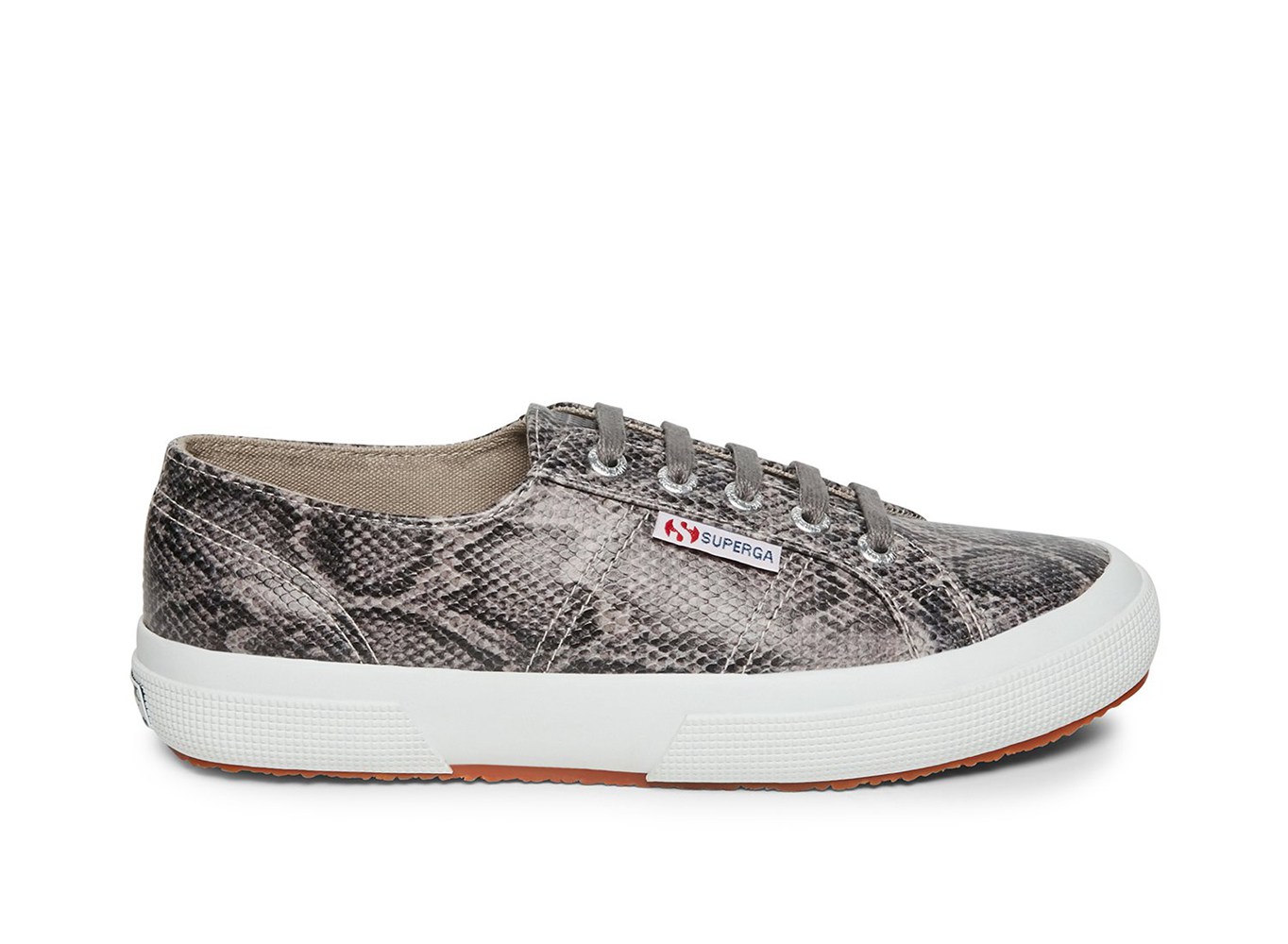 Superga Sneakers Womens - 2750 Faux Snake - Grey/Snake - GKZBJ8097